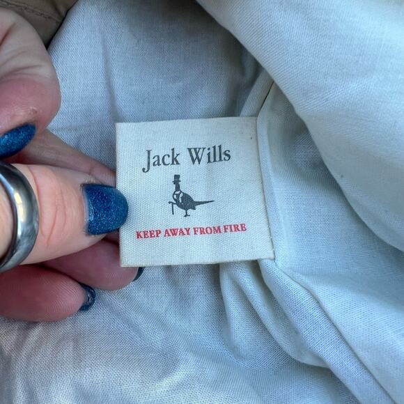 Jack Wills Great Britain Khaki Tan Hooded Jacket SMALL - Picture 7 of 8